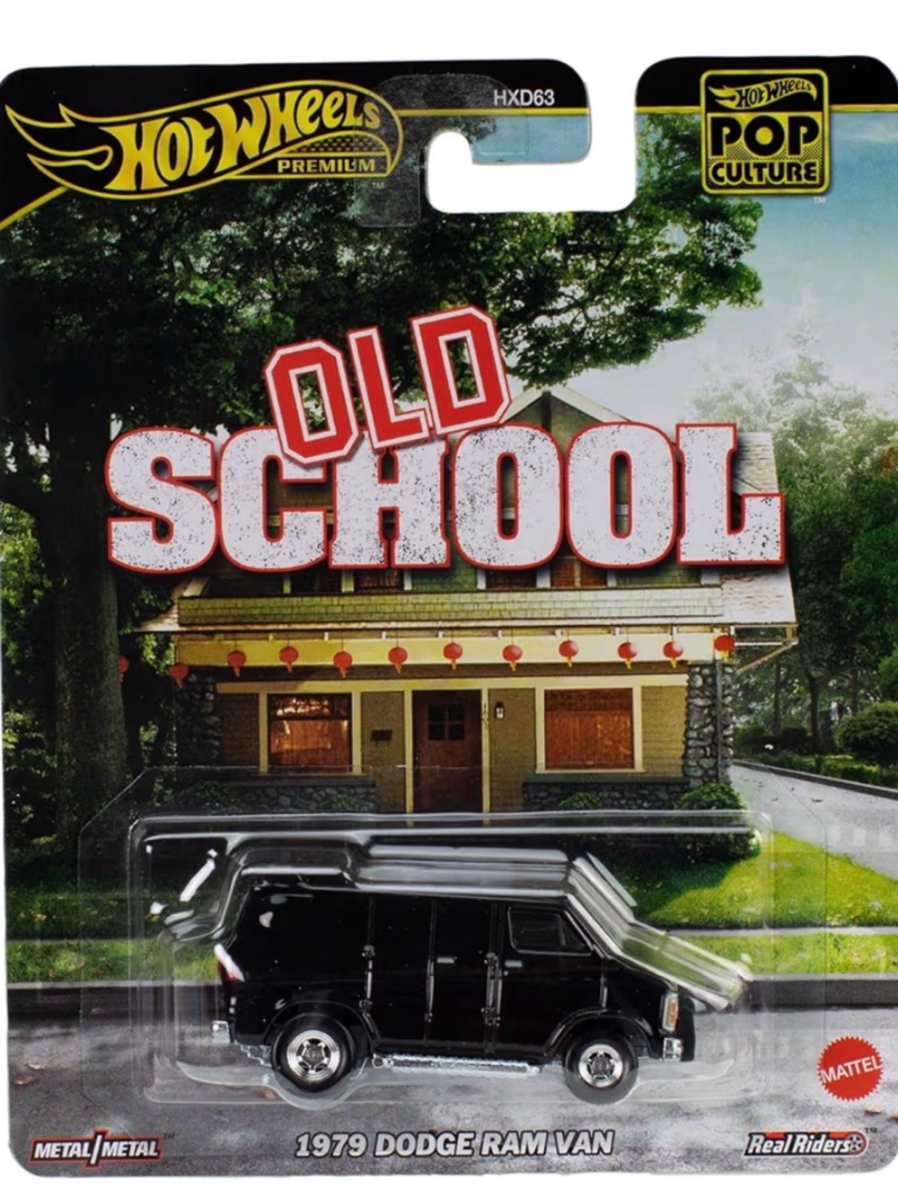 Hot Wheels Premium 1979 Dodge Ram Van Old School Pop Culture Real Riders NIP
